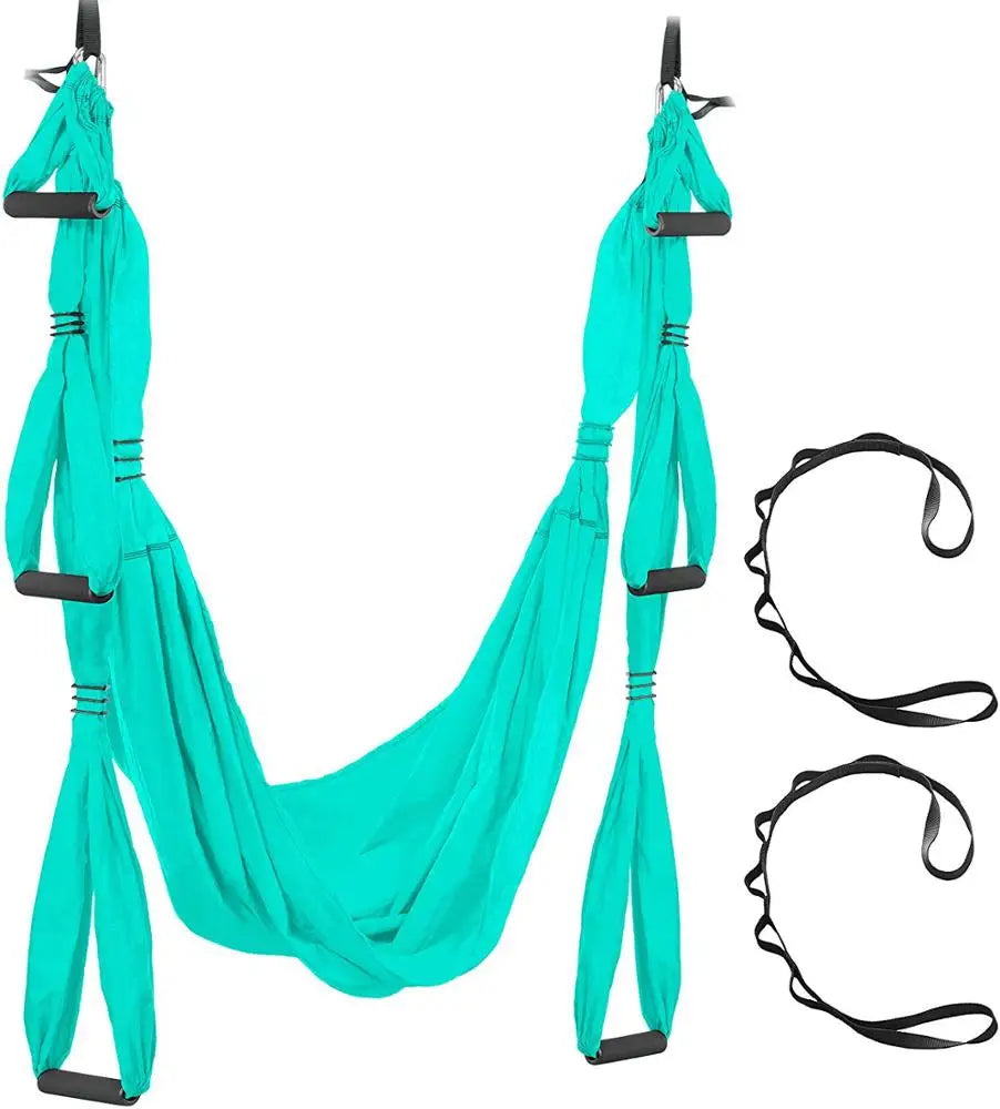 GodsWord Air Yoga Hammock Outdoor Hiking Lightweight Nylon Swing Camping Hammock Indoor Rings to Adjust Yoga Hammock Cloth