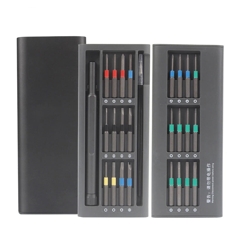 26 in 1 Precision Magnetic Screwdriver Set Torx Hex Screw Driver Bits Set for Mobile Phone Watch Repair