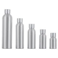 30ml 50ml 100ml 120ml 250ml Silver Aluminum Bottle with Flat Lid / Lotion Bottles Dispenser Container / Empty Cosmetic Packaging