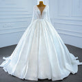 Jancember RSM67210 Off Shoulder Luxury Bridal Gowns Beading Sequin Wedding Dress