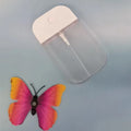 Hot Sale 50ml White Clear Pocket Perfume Plastic Bottle Square Custom Silk Printing Perfume Spray Bottle with Silicone Holder