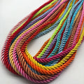 Factory Wholesale Draw Cord 3 Strands Shinny Polyester Decorative Twisted Cord