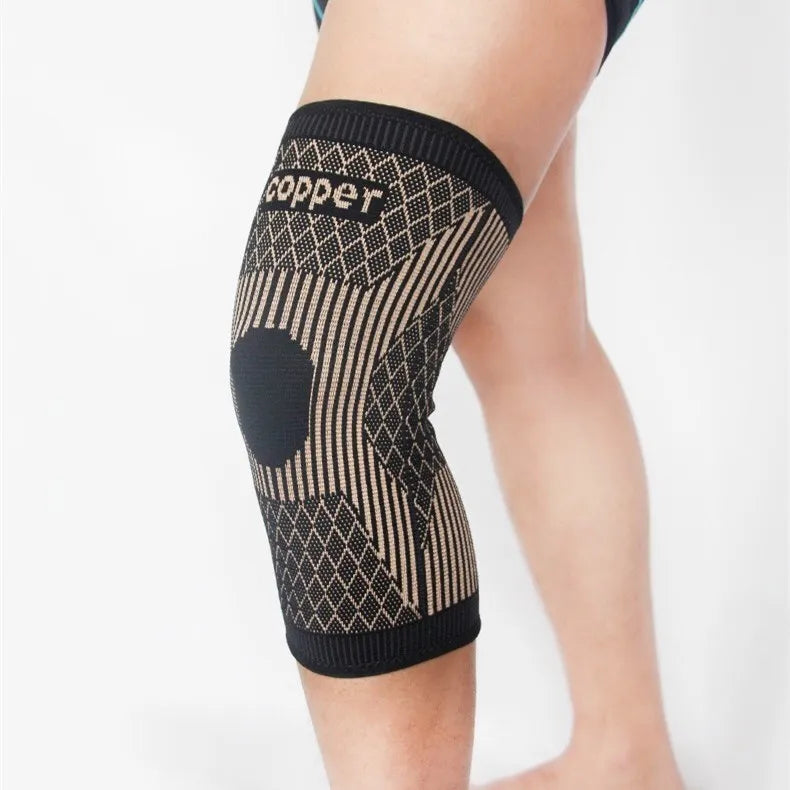 Bases 2023 Trending Hot Selling Basketball Copper Knee Pads 7mm Leg Knee Compression Pads Sleeve