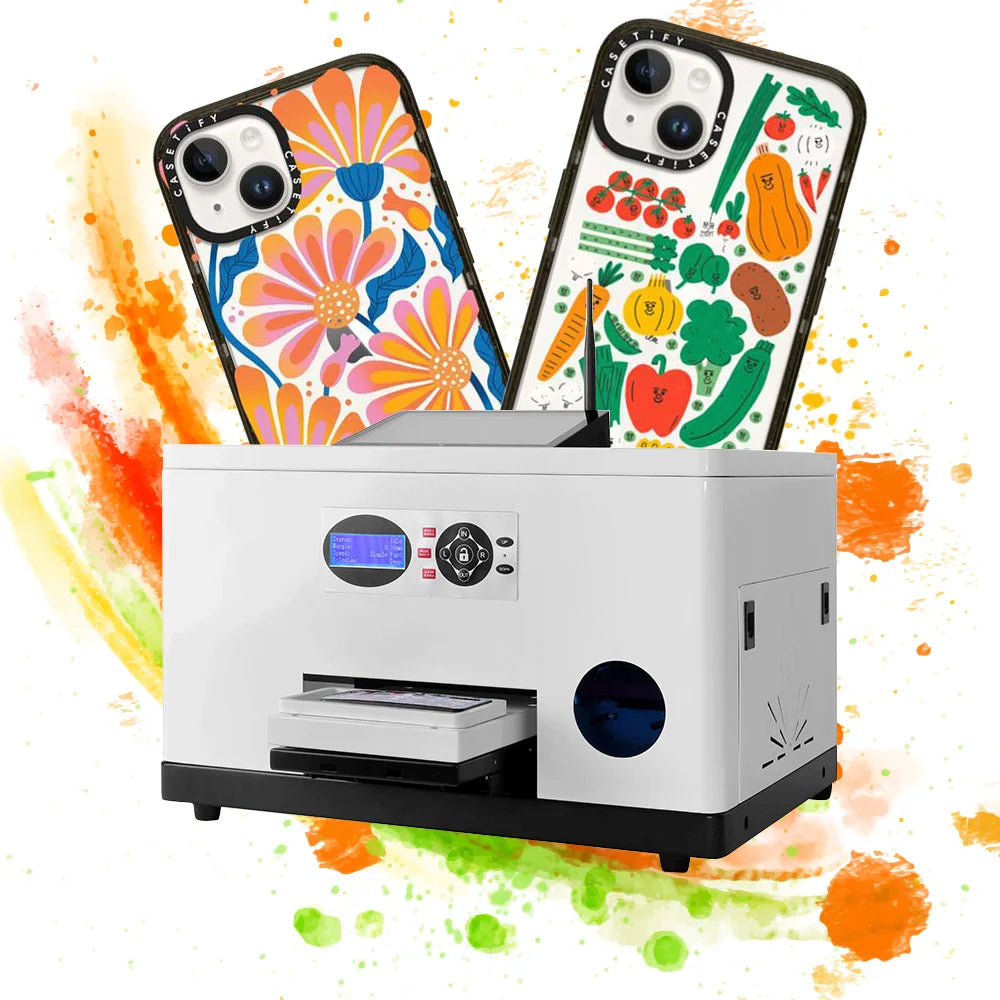 Sunika Automatic A3/A4/A5  Mini UV DTF Printer Digital Printing Machine with Epson Print Head F1080-A1 for Phone Case