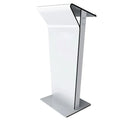 Modern School and Church Event Podium Eco-Friendly Clear Acrylic Lecture Stand with Custom Logo Low MOQ Display Racks