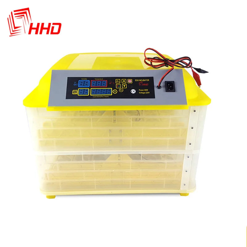 Digital Automatic 308 Quail Egg Incubator with Solar Power Panel and Battery