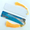 Wholesale Office Gift Sublimate Craft Personalized Book Mark White Blank Aluminium Sheet Metal Sublimation Bookmark with Tassels