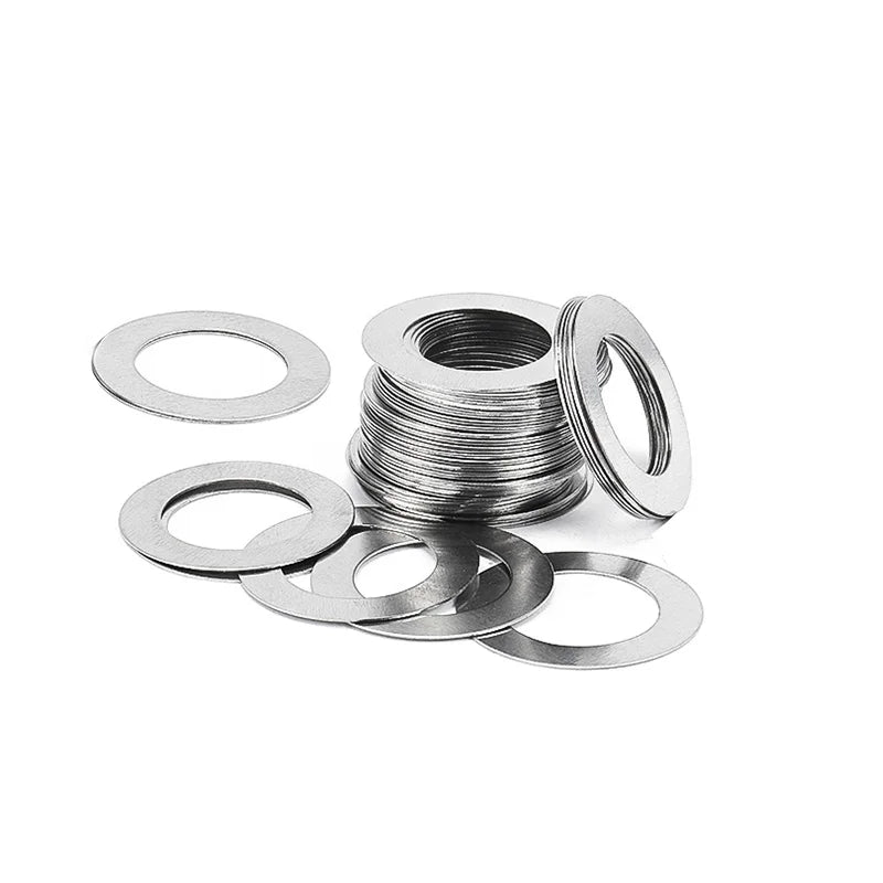 Stainless Steel Split Flat Plain Adjust Shims 0.1mm 0.2mm 0.3mm Flow Valve Limit Adjusting Metal Shim Washer Fastener