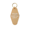 Custom Logo Promotional Keychain Retro Vintage Motel Hotel Room Keychain Blank Plastic Carabiner