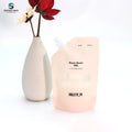 Best Selling Stylish New Product Listing Durable and Prevent Leakage Plastic Stand up Liquid Spout Pouch With Clean Window