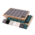 24 Grids New Bamboo Jewelry Displays Tray Case for Earrings Necklace Pendants