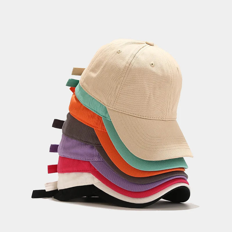 Wholesale New Colour Gorras Soft Crown Custom Embroidery Acceptable Cotton Colourful Blank Dad Hat Sport Hat Baseball Cap