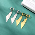Factory Stainless Steel Support Palestine Dangling Earrings Silver 18K Gold Plated Palestine Map Pendant Drop Clip Earrings