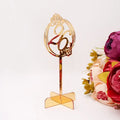Gold Mirror Table Number Holder Wedding Decoration Stand  Centerpiece Acrylic Number Pate Reserved Seat