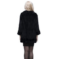 MWFur  Winter Season Luxury Warm Fur Collar With Knitted Mink Hair Winter Coat Fashion Mink Fur Coat for Woman Ladies