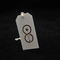 Custom Printed Brand Name Logo Textured Eco Paper Spare Button Bags for Garment