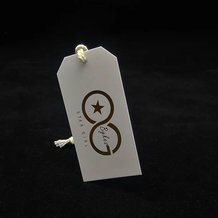 Custom Printed Brand Name Logo Textured Eco Paper Spare Button Bags for Garment