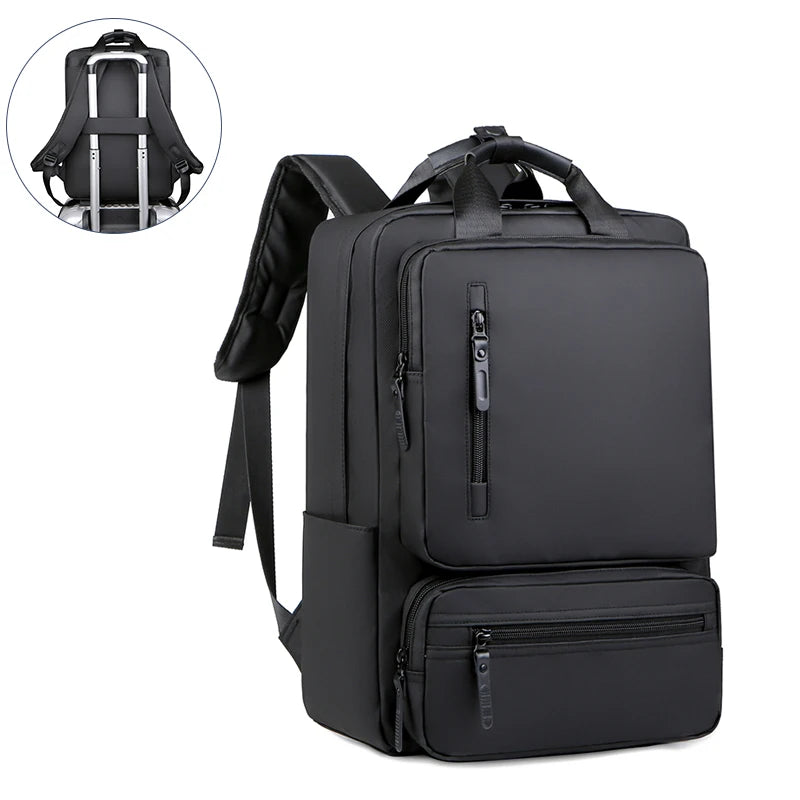 Large Capacity 15.6 Inch Computer Bag Mens Custom Waterproof Business Laptop Backpack with Laptop Compartment