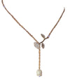 Trendy Rose Gold 316L Stainless Steel Flower Choker Necklace Ins Cute Thin Link Chain with Anniversary-Appropriate Charm