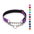 Reflective Design Reflect Nylon Fashion Big Wholesale Dog Collar Martingale Soft Neoprene Padded Custom Logo Sale Glow Castle