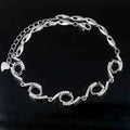Sterling Silver 5*7mm Semi Mount Bracelet Blank Empty Support Mountain Claw Setting S925 Base Holder Without Stone for DIY Inlay