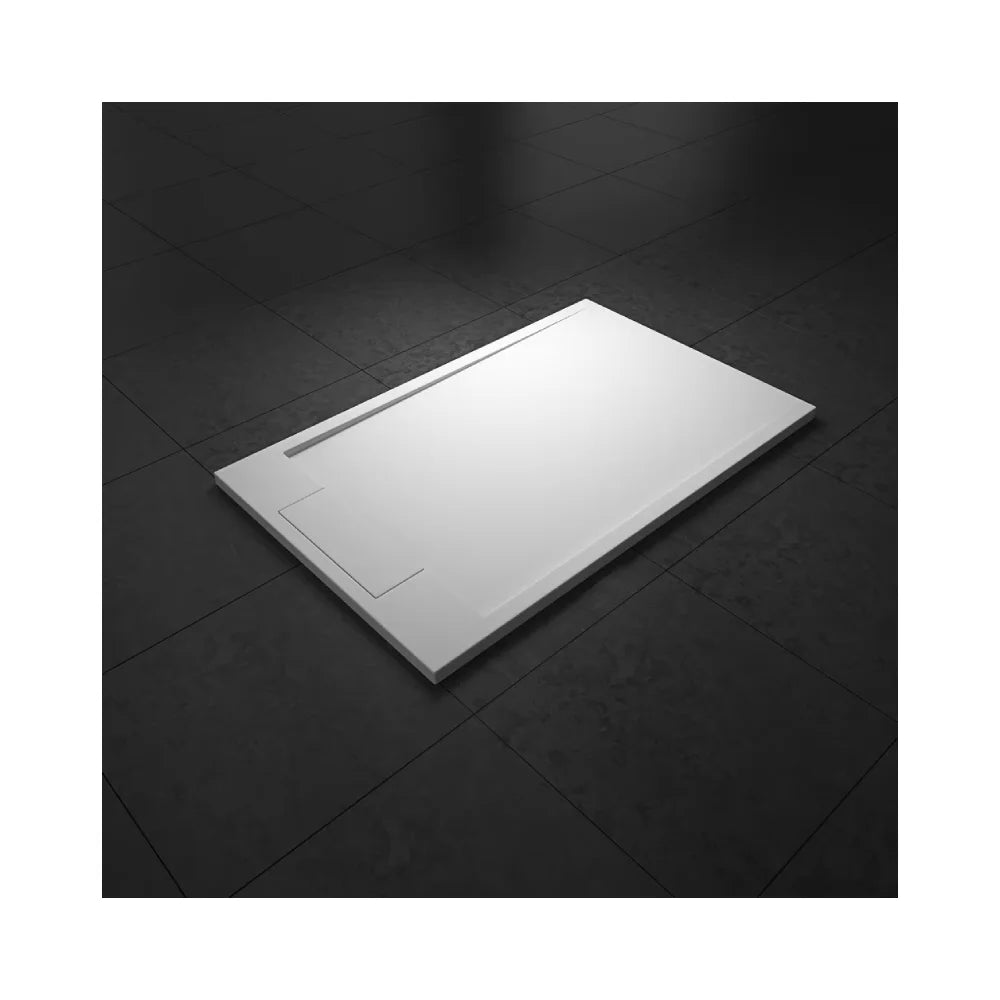 Square Shower Tray Artificial Stone Shower Base Free Standing Bathroom White Slate Shower Enclosures Cubicles Tray
