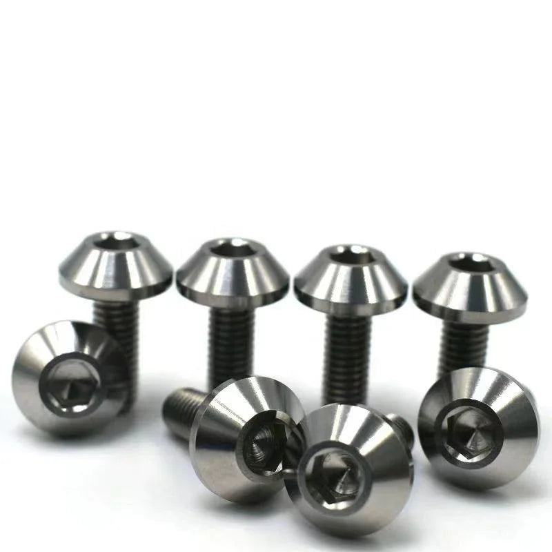 High Strength Titanium Umbrella Torx Head  Screws GR5  Titanium Screws for Car Parts