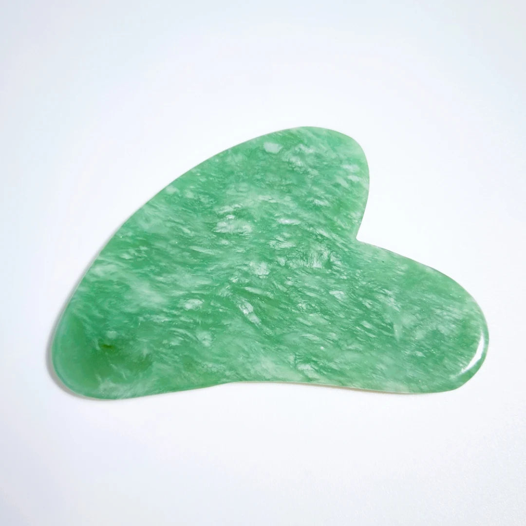 HZ Facial Gua Sha Tools Stone Board Xiuyan Jade Guasha Plate for Kid