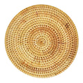 Handmade Rattan Placemat Natural Hyacinth Wicker Farmhouse Bohemian Woven Heat Resistant Eco-friendly Home Kitchen Tableware