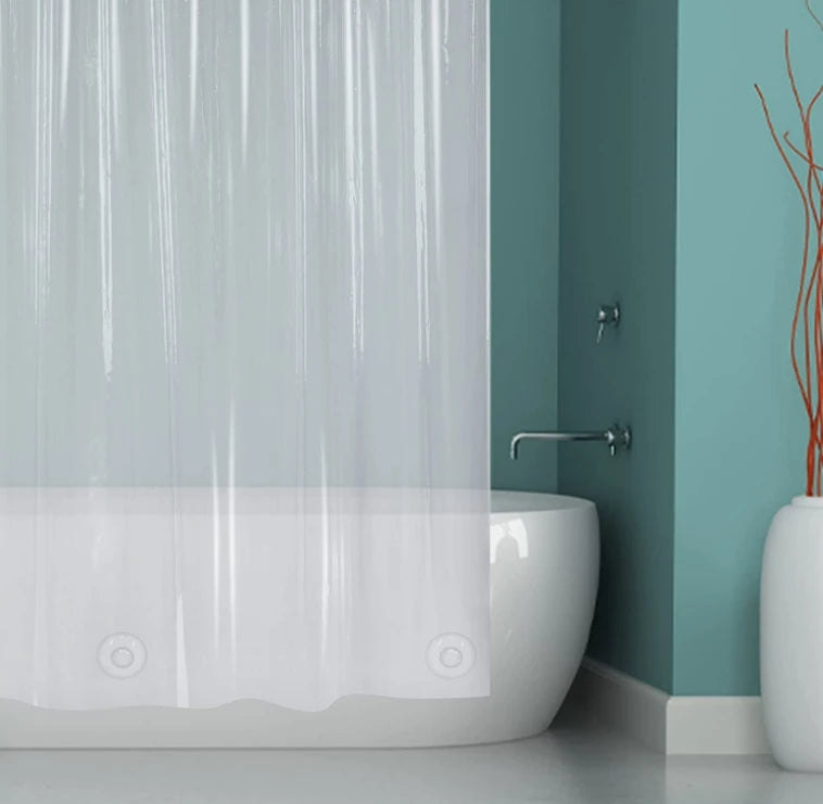 Hot Sale 70GSM PEVA Shower Curtain Transparent Color Waterproof Shower Curtain