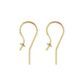 Real 14K Gold Filled 3.0mm Pearl Cup GF Ear Wire (0.76mm) for Jewelry Making Handmade DIY Earrings Accessories