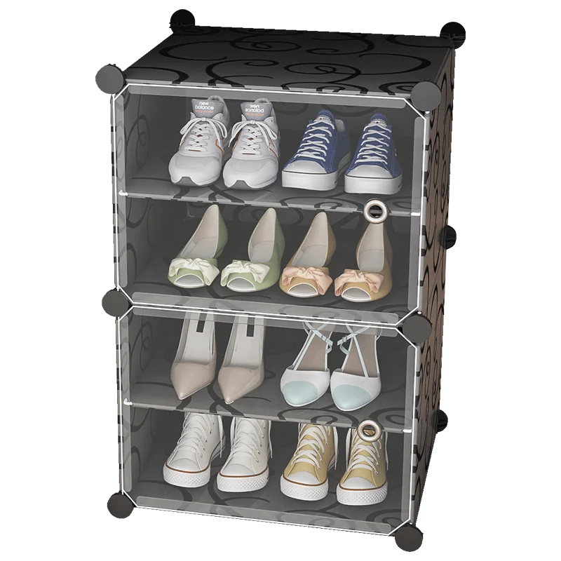 The Latest Style Shoe Cabinet Shoe Rack Simple Assembly Removable Plastic Living Room Furniture Modern European