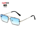 Premium Hot Selling Square Eyewear Metal Frame Metal Hinges PC Lens UV400 Protection Custom Logo Wholesale Fashion Sunglasses