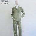Fung 6001 Factory Wholesale Breathable Women Pajamas Set Long Sleeve Top Long Sleeve Pants Relaxing Homewear