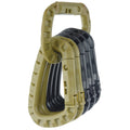 Plastic Pom D Shape Buckle Camping Climbing Carabiner Mountaineering Buckle Keychain