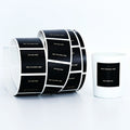 Custom Printed Gold Foil Logo Sticker Custom UV Stickers Roll Packaging Labels Candle Labels