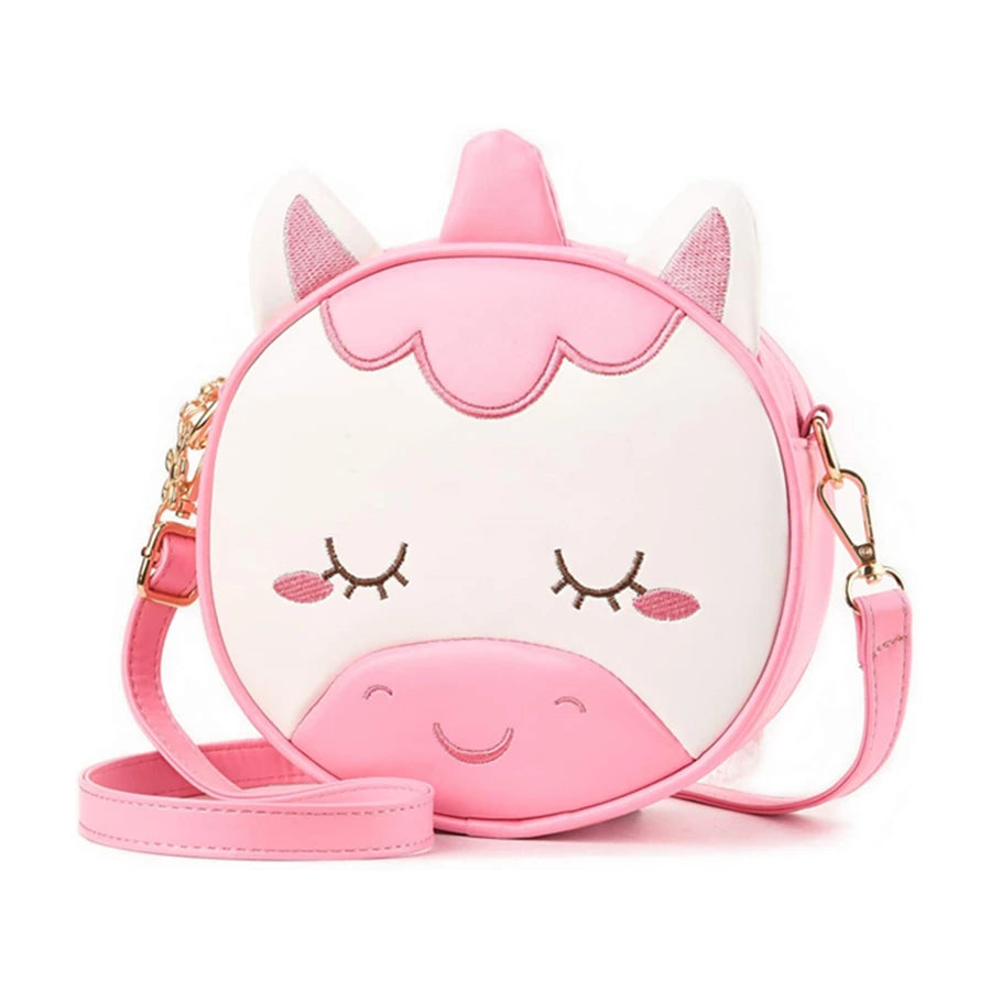 New Trending Cute Plush Cartoon Girls Rainbow Shoulder Crossbody Unicorn Bag Unicorn Purse for Girl