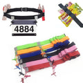 Factory Custom Reflective Running Belt Handing Number Cloth Triathlon Marathons Race Belts with Energy Gel Holder Number Belt