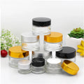 5g 10g 20g 30g 50g Empty Transparent Glass Jar Containers Cosmetic Cream Lotion Powder Bottles Pots Travel Ointment Box