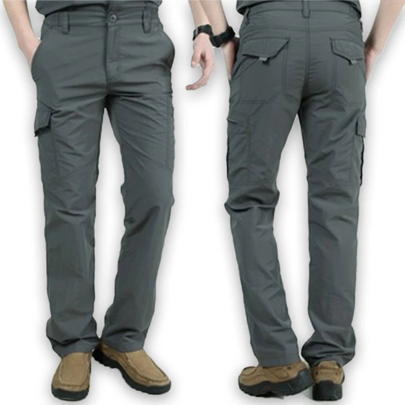 Summer Men's Lightweight Breathable Casual Pants Waterproof Quick Dry Trousers Men's Cargo Tactical Pants