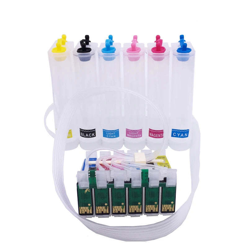 85N T0851N-T0856N Empty Inkjet CISS Ink System With Reset Chip 851N for Epson Stylus Photo 1390 T60 0851N 851NR Printer CISS