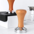 51mm 53mm 58mm Metal Coffee Tamper Set with Wood Handle Distributor Accessory Tool for Coffee Machine