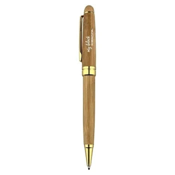 New Arrival Wholesale Promotional Bamboo Retractable Pen BP011 Ballpoint Pen Eco-friendly Bamboo Ball Pen to Do Your Custom logo
