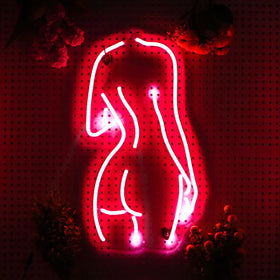 Wall-mounted Acrylic Waterproof Led Custom Body Neon Sign for Bedroom