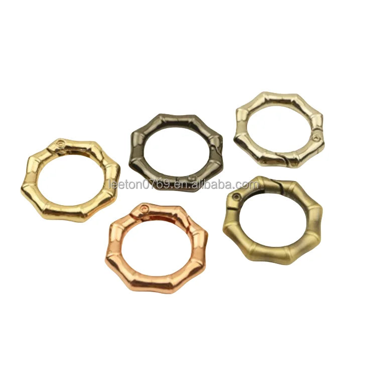 Stock Supply 5 Colors 32mm 1.25inch Zinc Alloy Round Bag Carabiner