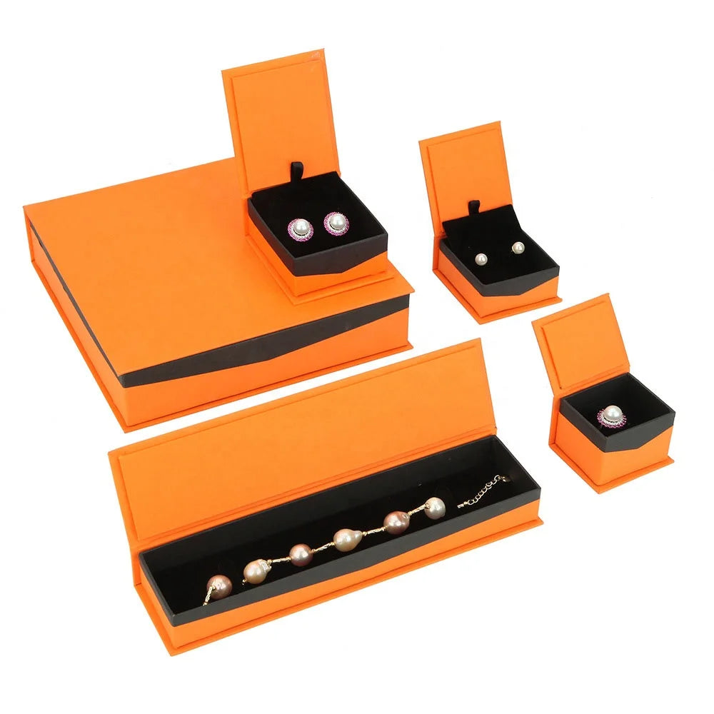 Fashion High-end Jewelry Series Packaging Box Simple Jewelry Box Ring Necklace Set Box