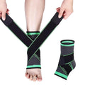 Adjustable Outdoor Sports Double Pressure Elastic Bandage Compression Ankle Brace Support for Basketball & Running