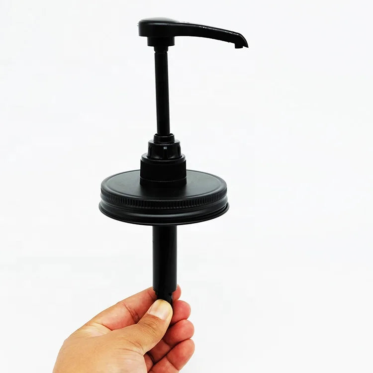 Ready to Ship Food Grade Maple Syrup Pump Dispenser Airtight Leakproof Condiment Dispenser Pump for Mason Jars