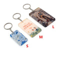 Bag Decor Rectangle Shape Sublimation Blank Acrylic Keychain for Christmas/Graduation/Diy Craft Gifts/Key Use