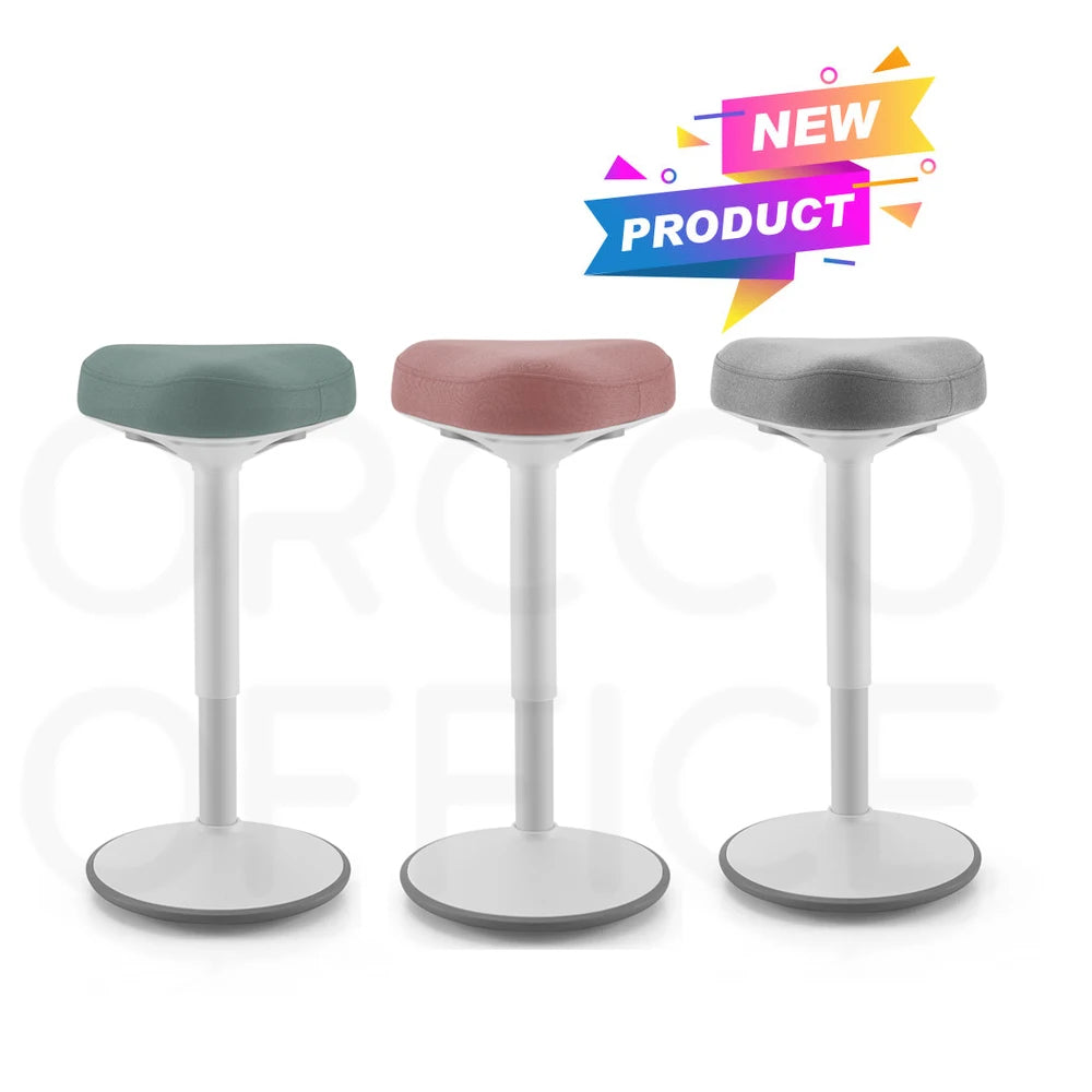 Hot Sale Smart Small Office Furniture Ergonomic Standing Desk Flexible Seating Sit-stand Office Stool Balance Wobble Stool Chair